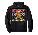 Dabbing Gingerbread Girl Ugly Christmas Pattern Women Gift Pullover...