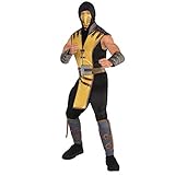 Amscan - Erwachsenenkostüm Skorpion aus Mortal Kombat, Overall,...