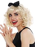 WIG ME UP - 61905-FR87A Niedliche Perücke Karneval Damen Blond Locken...