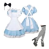 Alice im Wunderland Cosplay Dienstmädchen Kleid Lolita Kostüme...