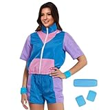 Gohytal 80er 90er Jahre Outfit Damen M, 80er 90er Outfit Jacke Kurze...