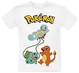 Pokémon Kids - Original Trio Unisex T-Shirt weiß 122/128