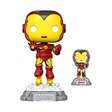 Funko POP! Marvel: A60- Comic Iron Man Mit Pin - Amazon-Exklusiv -...