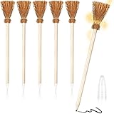Nezyo 6 Stück Hexenbesen Bleistifte für Halloween Besen...