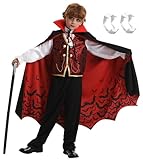 Miulruma Vampir Kostüm Kinder Jungen Halloween Kostüm Verkleidung...