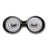 Widmann 6627Y - Brille Wahnsinniger, schwarz- weiß, verrückter...