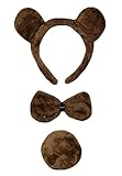 Petitebelle Braunbär Stirnband Fliege Schwanz 3-teiliges Kostüm...