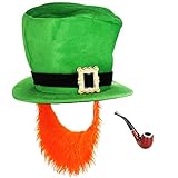com-four® Leprechaun, Kobold Kostüme zum St. Patricks Day - Outfits...