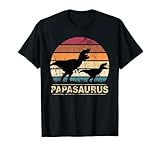 Papasaurus Rex Vater Dinosaurier Familien Dino Papa Saurus T-Shirt