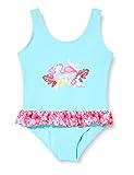 Playshoes Mädchen UV-Schutz Badeanzug Flamingo 461203, 15 - Türkis,...