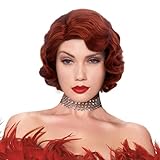 STfantasy Finger Wave Perücke Kurzes lockiges Kunsthaar für Damen...