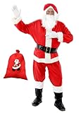 XINGGANG Weihnachtsmann Nikolauskostüm Kostüm für Herren Mit -...