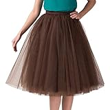 Minetom Damen Mädchen Tüllrock Hochwertiger Gefalteter...
