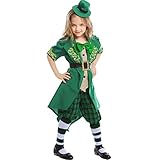 St. Patricks Day Kostüm- Leprechaun Girl Kostüm Irish Fancy Dress...