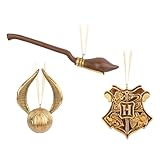 Grupo Erik Christbaumschmuck Figuren Set Goldener Golden Snitch Nimbus...