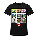 Spreadshirt Brawl Stars Leon Emotionen Kacheln Teenager T-Shirt,...