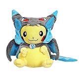 Poke Pikachu Plüschtier mit Mega Glurak X Umhang | Pikazard...