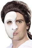 Smiffys Unisex Halbe Geister Gesichtsmaske, One Size, Weiß, 1593