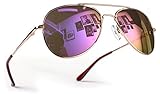 Miobo Hochwertige Sonnenbrille verspiegelt UV400 CAT 3 CE (Damen und...