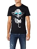 Star Wars Yoda Cool Männer T-Shirt schwarz XL 100% Baumwolle...