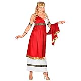 Widmann - Kostüm Römische Kaiserin, Kleid mit Umhang, Armbänder,...