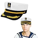 Vesaneae Weiß Kapitänsmütze Kapitänsmütze,Verstellbare Marine...