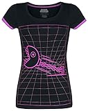 Super Mario Chain Chomp Frauen T-Shirt schwarz/pink XXL