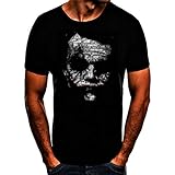 Joker Superhelden Fun T-Shirt (3XL) Schwarz