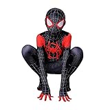 MODRYER Spiderman Kostüm Avengers Miles Morales Cosplay Jumpsuit...