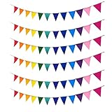 Wimpelkette Outdoor, 5 Stück Filz Wimpelkette, 13 x 17cm Wimpelkette...