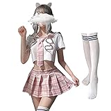 Schulmädchen-Outfits, japanischer karierter Faltenrock, JK-Uniform,...