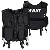 Black Snake® SWAT Einsatzweste Taktische Weste schwarz Paintball...