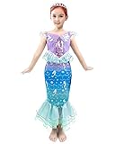 IKALI Mädchen Meerjungfrau Kostüm Kleinkind Kinder Prinzessin...