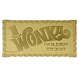 Fanattik THG-WON02 Willy Wonka Limited Edition Goldenes Ticket,...