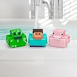 Minecraft Quietscheentchen, Set mit 3 Minecraft Badeenten