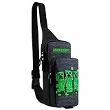 Minecraft Umhängetasche Kinder Mädchen Schultertasche Jungen...