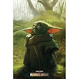 Grupo Erik Poster The Mandalorian Child Grogu - Wand-Deko Baby Yoda...