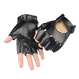 Long Keeper Lederhandschuhe Fingerlose für Herren Damen Ungefüttert...