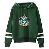 YANNI 3D Prints Slytherin Pullover Hoody,Unisex Cosplay Hoodie...