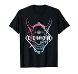 Japanische Oni Maske Dämon Oger - Aesthetic Japan Samurai Kurzarm...