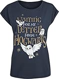 Harry Potter Hogwarts Letter Frauen T-Shirt dunkelblau S
