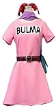 QYIFIRST Anime Bulma Bloomers Outfits Fasching Cosplay Kostüm Rosa...