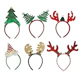 AOLIAY Weihnachten Stirnband Weihnachts-Haarreifen Weihnachtsmann...