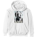 2Pac Tupac 'L.A. Skyline' (White) Pull Over Hoodie (medium)