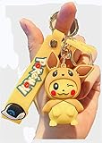 Bireegoo Pokémon Schlüsselanhänger,Pokemon Figuren Anime Elf...