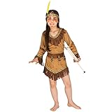 TecTake Mädchen Kostüm Indianerin | Wunderschönes Indianerkleid...