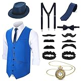 Blulu 1920er Herren Zubehör Gatsby Gangster Kleidung Kostüm Cosplay...