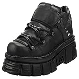 New Rock M106n-s52 Damen Schuhe Plattform Black - 39 EU
