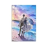 MAFENG Violet Evergarden Poster, Anime-Poster, dekoratives Gemälde,...