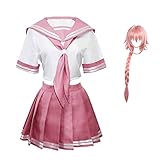 Qingge Astolfo Cosplay Kostüm Schicksal/Apokryphen Schuluniform Rosa...